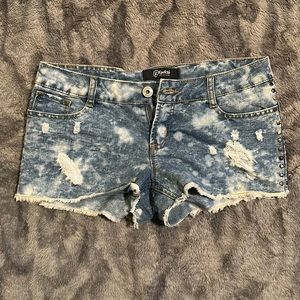 Distressed Jean Shorts